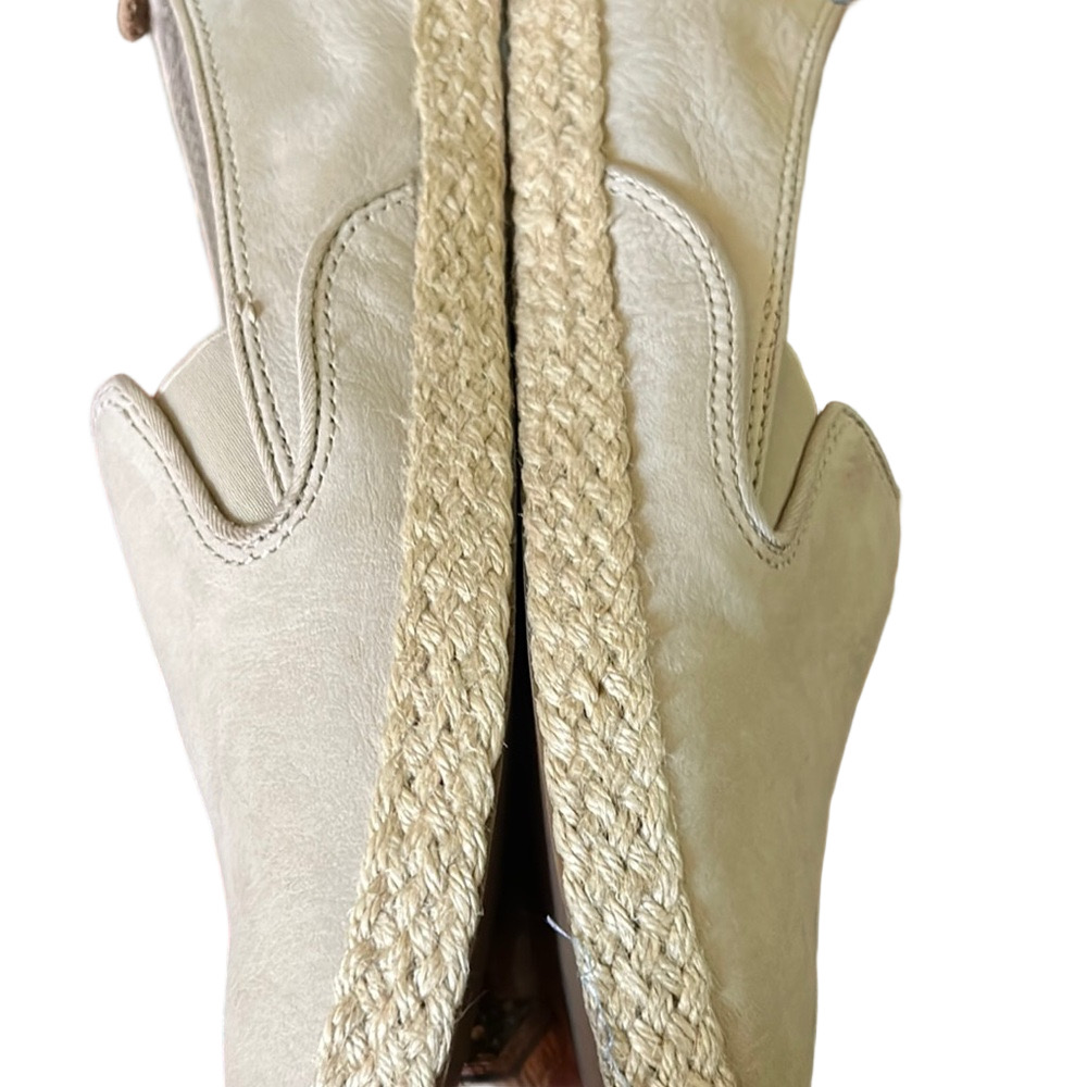 Sperry top siders ecru twin Gore Slip-Ons with jute trim 8.5 new condition - Picture 7 of 7